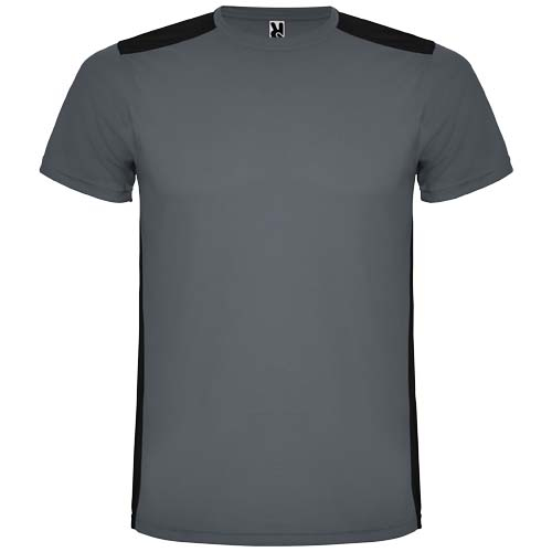 T-shirt sport unisexe personnalisable Detroit ROLY Ebony et Noir